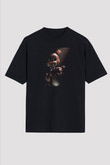 Five Nights At Freddy Baskılı Unisex Siyah Oversize Tişört - Tshirt