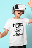 Fizik Atom Modeli Baskılı Unisex Beyaz Çocuk Tişörtü - Tshirt