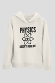 Fizik Atom Modeli Baskılı Unisex Ekru Hoodie