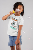 Fizik Atom Proton Pozitif Baskılı Unisex Beyaz Çocuk Tişörtü - Tshirt