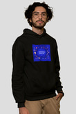 Fizik Kimya Biyoloji Sembolleri Ve Bilim Günü Baskılı Unisex Siyah Hoodie