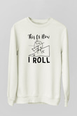 Fizik Mekanik Baskılı Unisex Ekru Sweatshirt