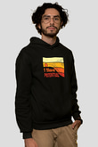 Fizik Potansiyel Baskılı Unisex Siyah Hoodie