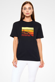 Fizik Potansiyel Baskılı Unisex Siyah Tişört - Tshirt