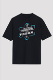 Fizik Teorik Baskılı Unisex Oversize Tişört - Tshirt