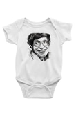 Fizikçi Baskılı Beyaz Unisex Bebek Body - Zıbın