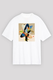 Fizikçi Beyaz Unisex Oversize Tişört T-Shirt