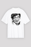 Fizikçi Beyaz Unisex Oversize Tişört T-Shirt