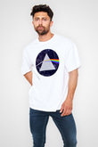 Fizikçi Beyaz Unisex Oversize Tişört T-Shirt