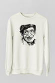Fizikçi Beyaz Unisex Sweatshirt