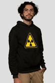 Fizikçi Siyah Unisex Kapüşonlu Sweatshirt