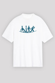 Fizyoterapist Beyaz Unisex Oversize Tişört T-Shirt