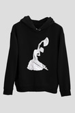 Flamenko Siyah Unisex Hoodie