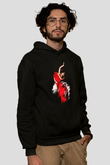 Flamenko Siyah Unisex Hoodie