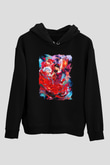 Flamenko Siyah Unisex Hoodie