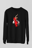 Flamenko Siyah Unisex Sweatshirt