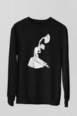 Flamenko Siyah Unisex Sweatshirt
