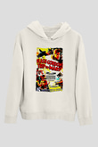 Flash Gordon Beyaz Unisex Hoodie