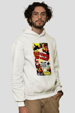 Flash Gordon Beyaz Unisex Hoodie