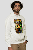 Flash Gordon Beyaz Unisex Hoodie