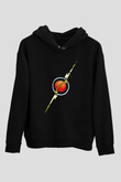 Flash Gordon Siyah Unisex Hoodie