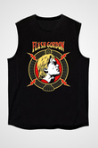 Flash Gordon Siyah Unisex  Kolsuz Tişört