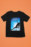 Flashdance Baskılı Siyah Unisex Çocuk Tişört