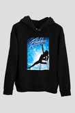Flashdance Siyah Unisex Kapüşonlu Sweatshirt