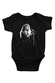 Fleetwod Mac Baskılı Unisex Siyah Bebek Body - Zıbın