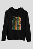 Fleetwod Mac Baskılı Unisex Siyah Kapüşonlu Sweatshirt