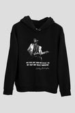 Fleetwod Mac Baskılı Unisex Siyah Kapüşonlu Sweatshirt
