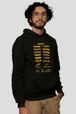 Fleetwod Mac Baskılı Unisex Siyah Kapüşonlu Sweatshirt