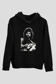 Fleetwod Mac Baskılı Unisex Siyah Kapüşonlu Sweatshirt