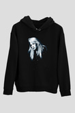 Fleetwod Mac Baskılı Unisex Siyah Kapüşonlu Sweatshirt