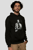 Fleetwod Mac Baskılı Unisex Siyah Kapüşonlu Sweatshirt