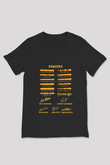 Fleetwod Mac Baskılı Unisex Siyah V Yaka Tişört - Tshirt