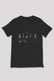 Fleshgod Apocalypse Baskılı Unisex Siyah V Yaka Tişört - Tshirt