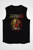 Fleshgod Apocalypse Baskılı Unisex Siyah Kolsuz Tişört - Tshirt