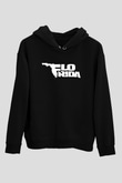 Flo Rida Siyah Unisex Kapüşonlu Sweatshirt