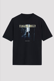 Flogging Molly Baskılı Unisex Siyah Oversize Tişört