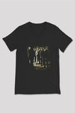 Flogging Molly Baskılı Unisex Siyah V Yaka Tişört