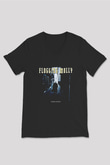 Flogging Molly Baskılı Unisex Siyah V Yaka Tişört