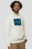 Flyleaf Baskılı Unisex Beyaz Hoodie