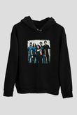 Flyleaf Baskılı Unisex Siyah Hoodie
