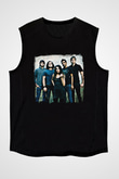 Flyleaf Baskılı Unisex Siyah Kolsuz Tişört