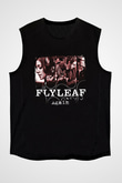 Flyleaf Baskılı Unisex Siyah Kolsuz Tişört