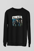 Flyleaf Baskılı Unisex Siyah Sweatshirt