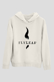 Flyleaf Beyaz Unisex Kapüşonlu Sweatshirt