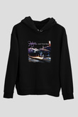 Foghat Baskılı Unisex Siyah Hoodie