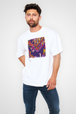 Foster the People Baskılı Unisex Beyaz Oversize Tişört